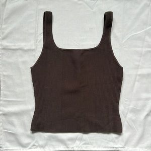 Aritzia Babaton Sculpt Knit Squareneck Tank